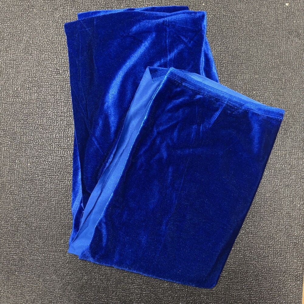 KKJIAF Royal Blue Stretch Velvet Soft Stretchy Fabric 90% Polyester 10% Spandex